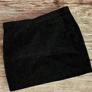 “Midnight Plaid Wool Miniskirt”